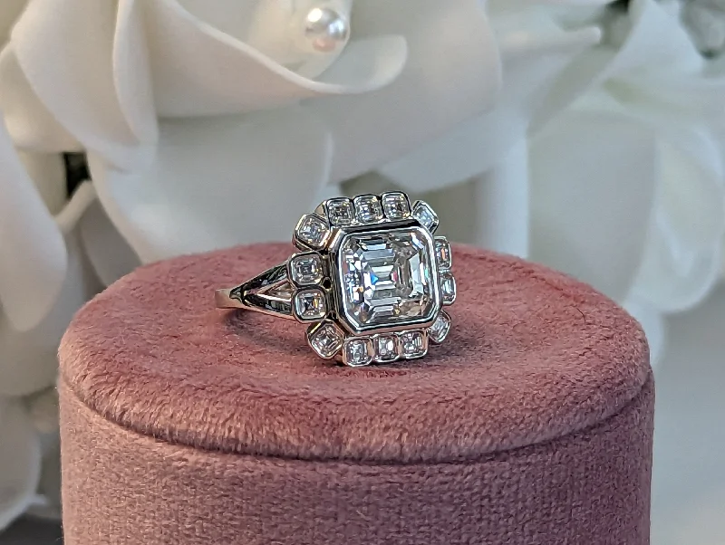 Ladies anniversary ring-Cadance No. 1 Moissanite Ring