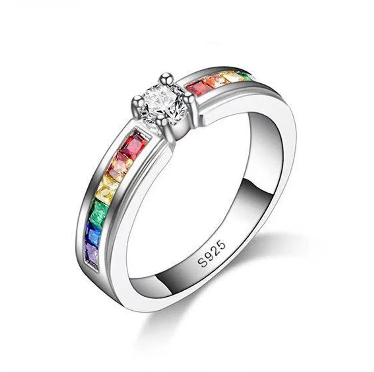 Ladies wedding ring set with diamonds-Ig Style Geometric Alloy Plating Inlay Zircon Women's Rings