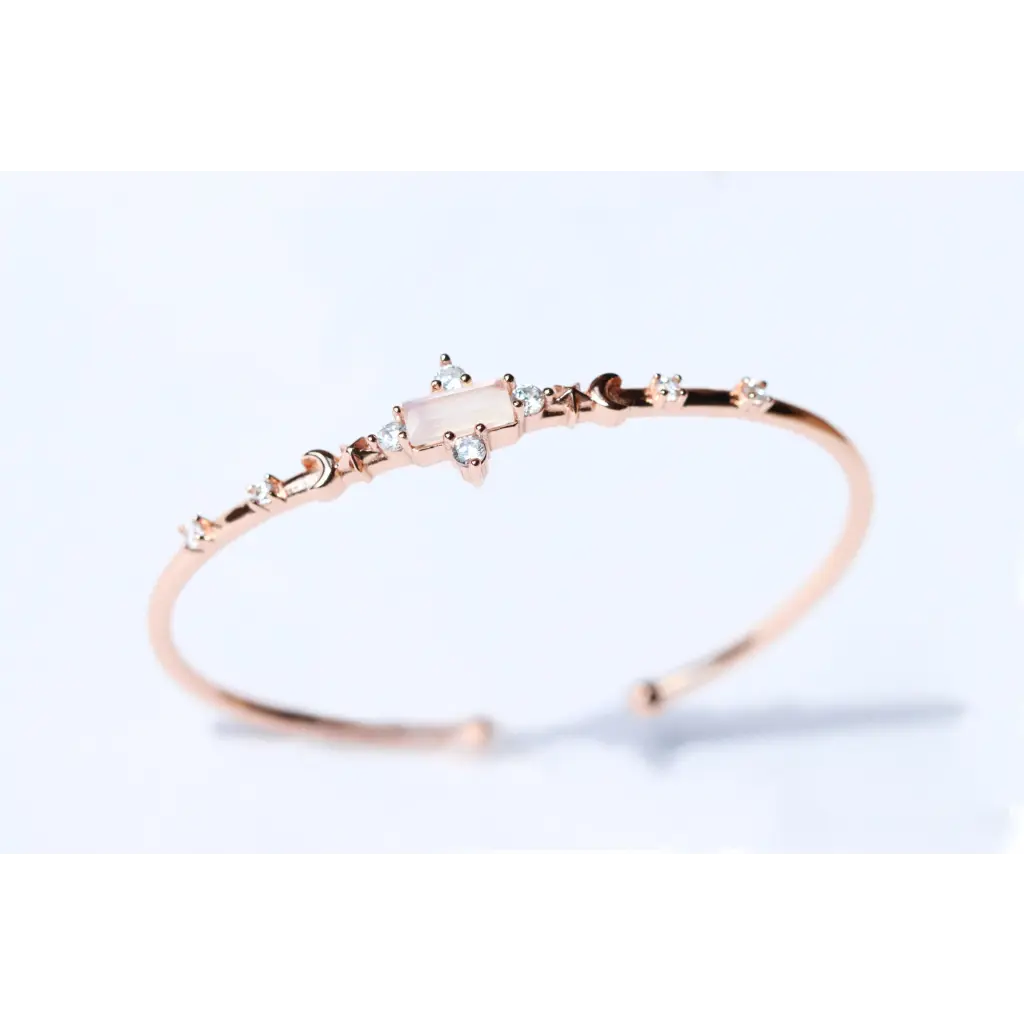 Ladies rose gold bangle-Kyla Bangles - Rose Gold