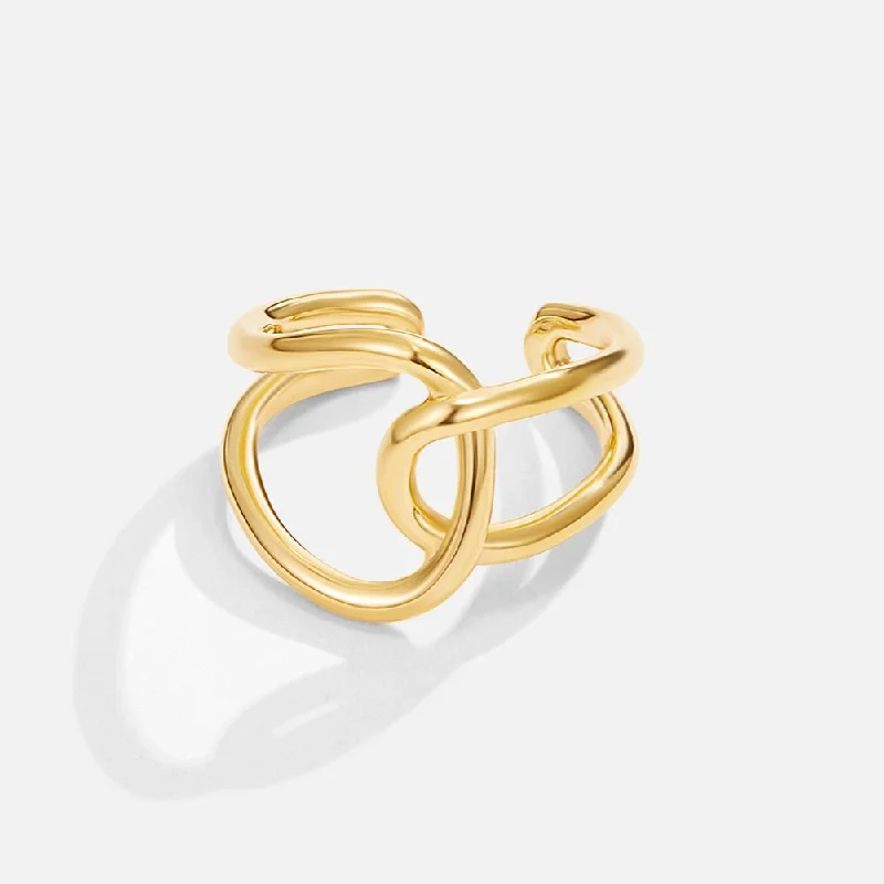 Ladies infinity ring-Astrid Gold Ring