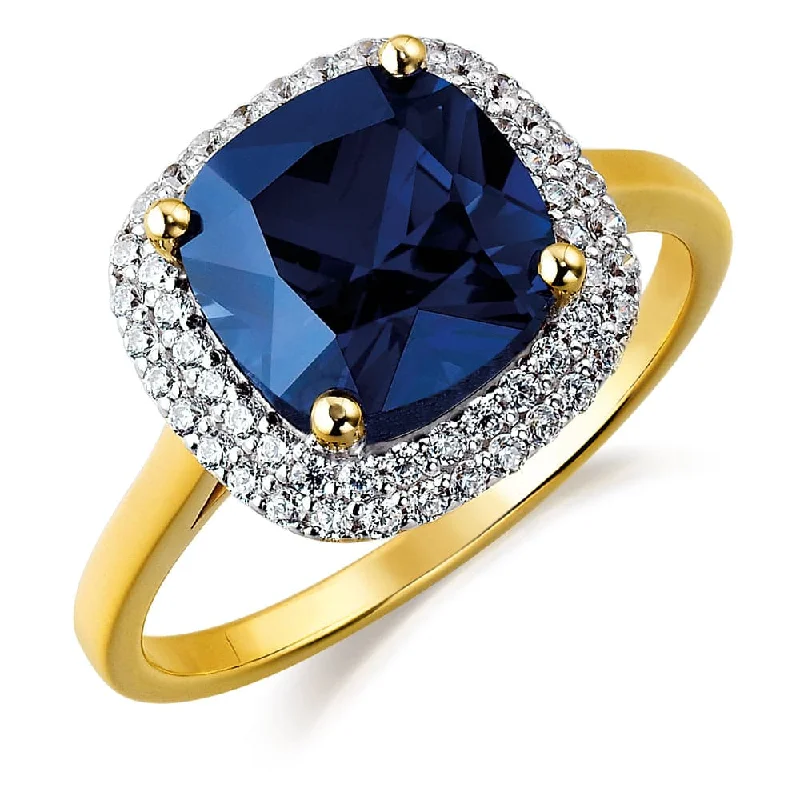 Ladies antique wedding ring-Blue Moon of Josephine Ring