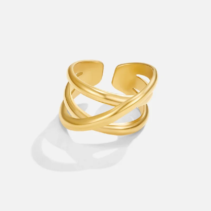 Ladies silver ring-Trinity Gold Ring