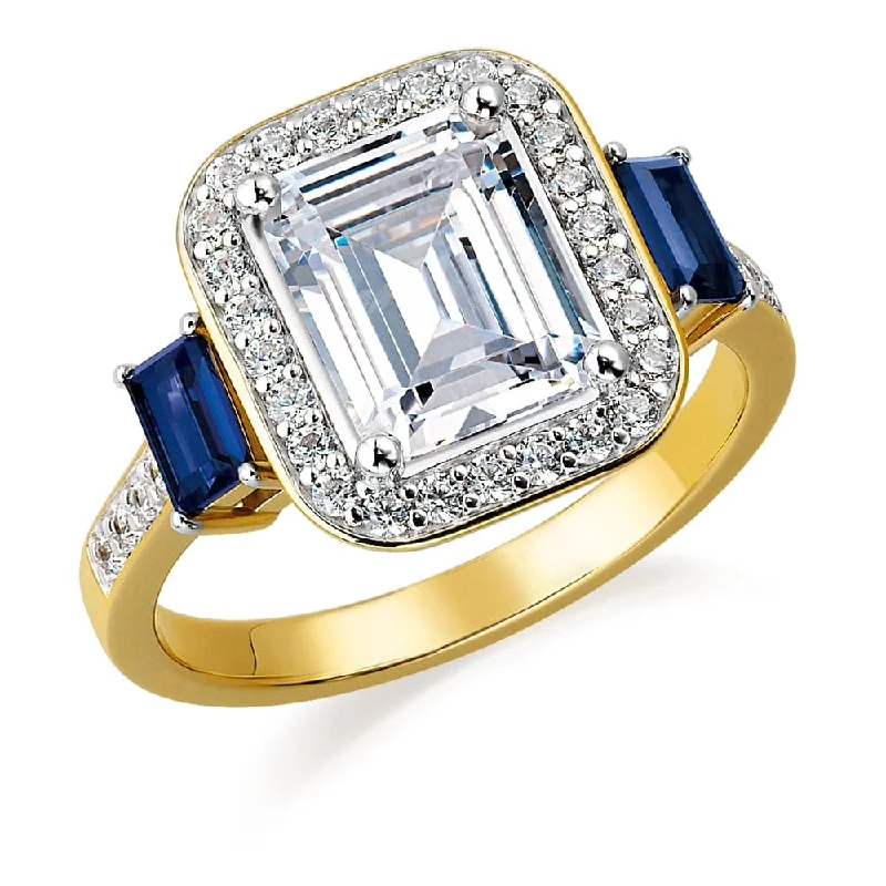 Ladies gold ring-Tru-Sapphire Octavia Ring