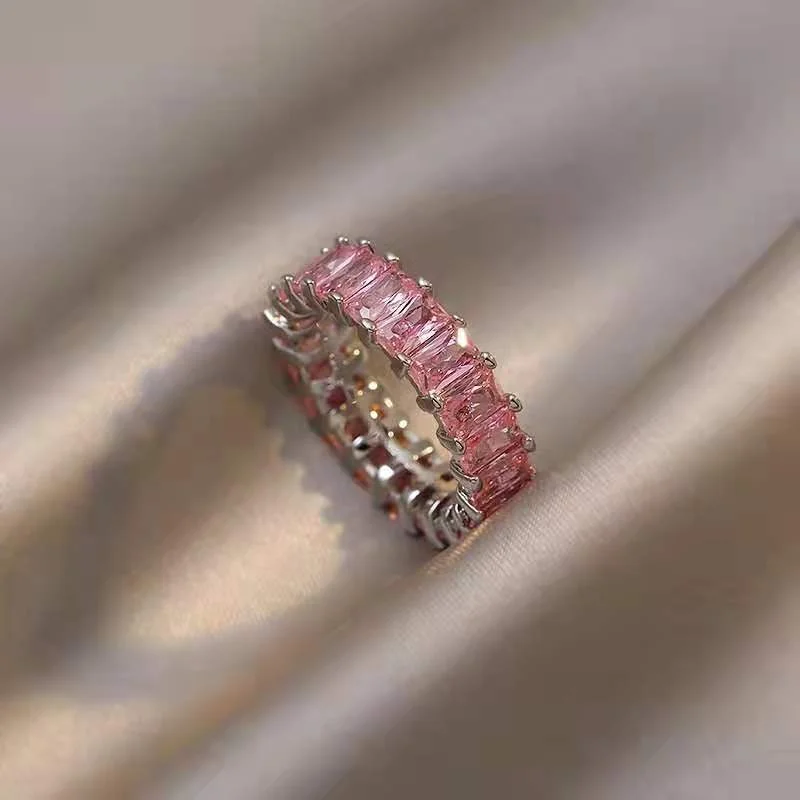 426 Square Pink Ring